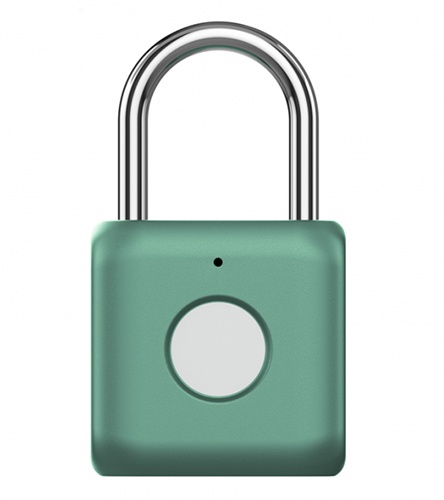 фото Навесной биометрический замок xiaomi smart fingerprint lock padlock yd-k1 green