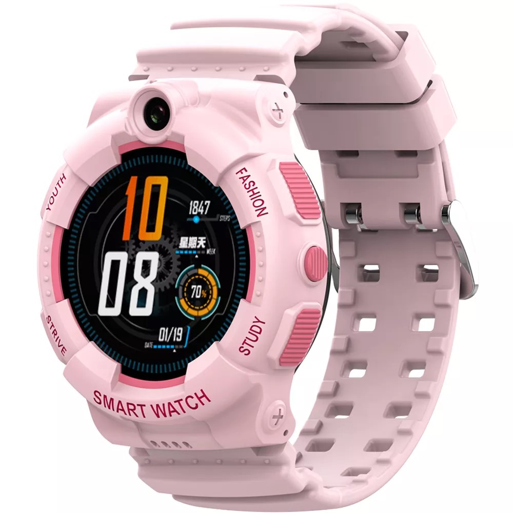 фото Детские 4g lte смарт-часы с камерой и gps-трекером wonlex smart baby watch kt25 pink