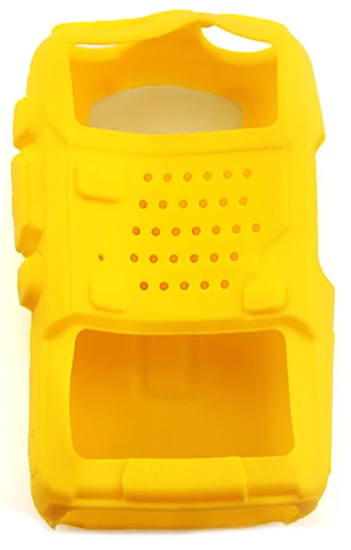 фото Чехол силиконовый для baofeng uv-5r, желтый