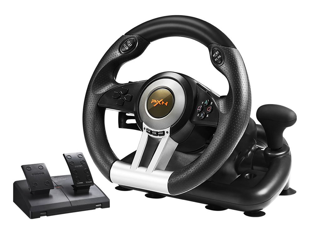 фото Игровой руль pxn v3pro racing wheel black rxn
