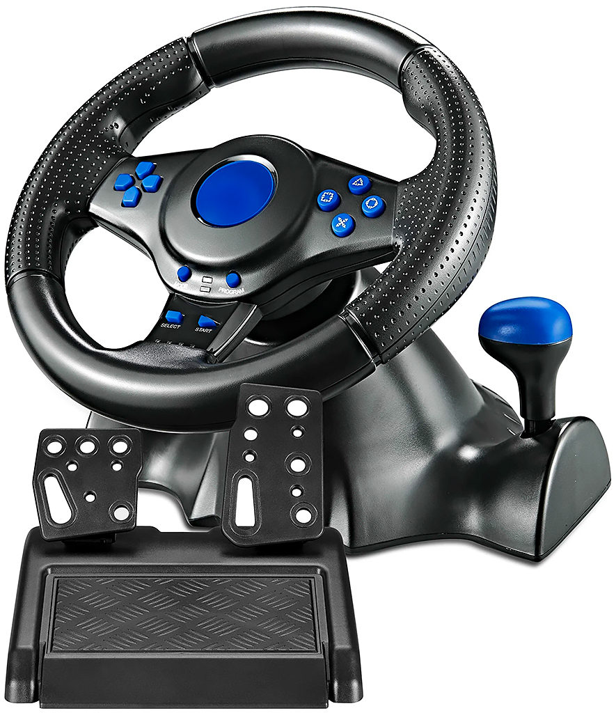 фото Игровой руль gt-v7 (ps4,ps3,pc,xbox,ns switch,android) vibration steering wheel
