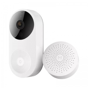 фото Умный дверной звонок с камерой видеонаблюдения xiaomi xiaobai smart video doorbell d1 set (cmdr001w)