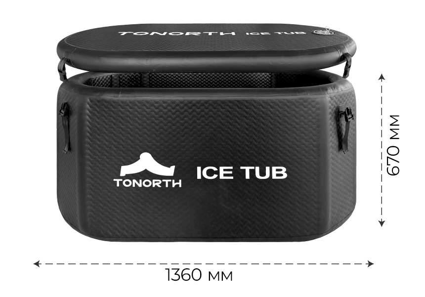 Купить Tonorth Inflatable Ice Tub 136x76x62cm 460L (TS-HCP03) Black