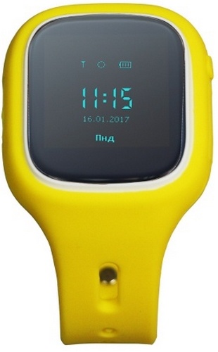 фото Детские умные часы с gps carcam kiko (желтые)