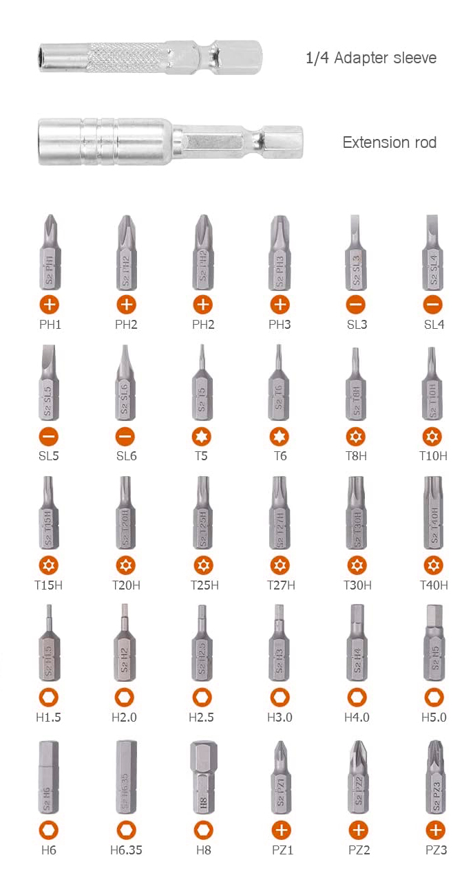 Купить Xiaomi Cordless Electric Screwdriver Set 35in1 (XM882047) Gray