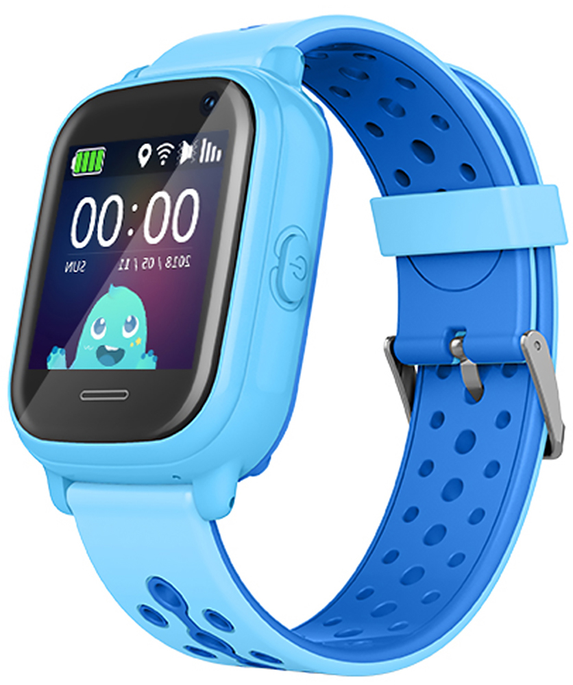 Детские смарт-часы WONLEX KT04 BLUE смарт часы samsung galaxy watch5 44mm blue sm r910