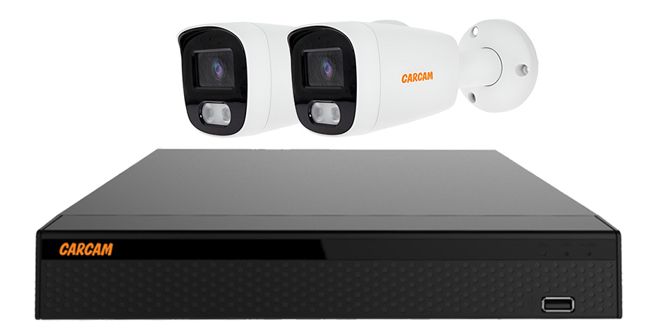 Комплект видеонаблюдения CARCAM 4CH XVR KIT 3004/2145X2 беспроводной комплект видеонаблюдения carcam 4ch wifi nvr kit 1080 4 lcd