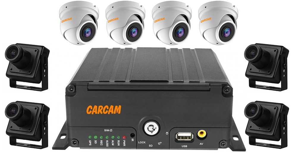 Комплект мониторинга транспорта CARCAM MVR KIT 8544/3 комплект видеонаблюдения carcam 4ch xvr kit 3004 2075x2
