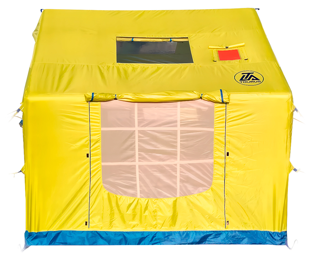 Купить Tourus Inflatable Camping Tent 320×250×220cm Yellow and Blue TS-IT06