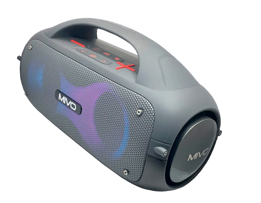 Портативная Bluetooth колонка  Mivo M24 Gray портативная bluetooth колонка с проектором звездного неба mivo m16