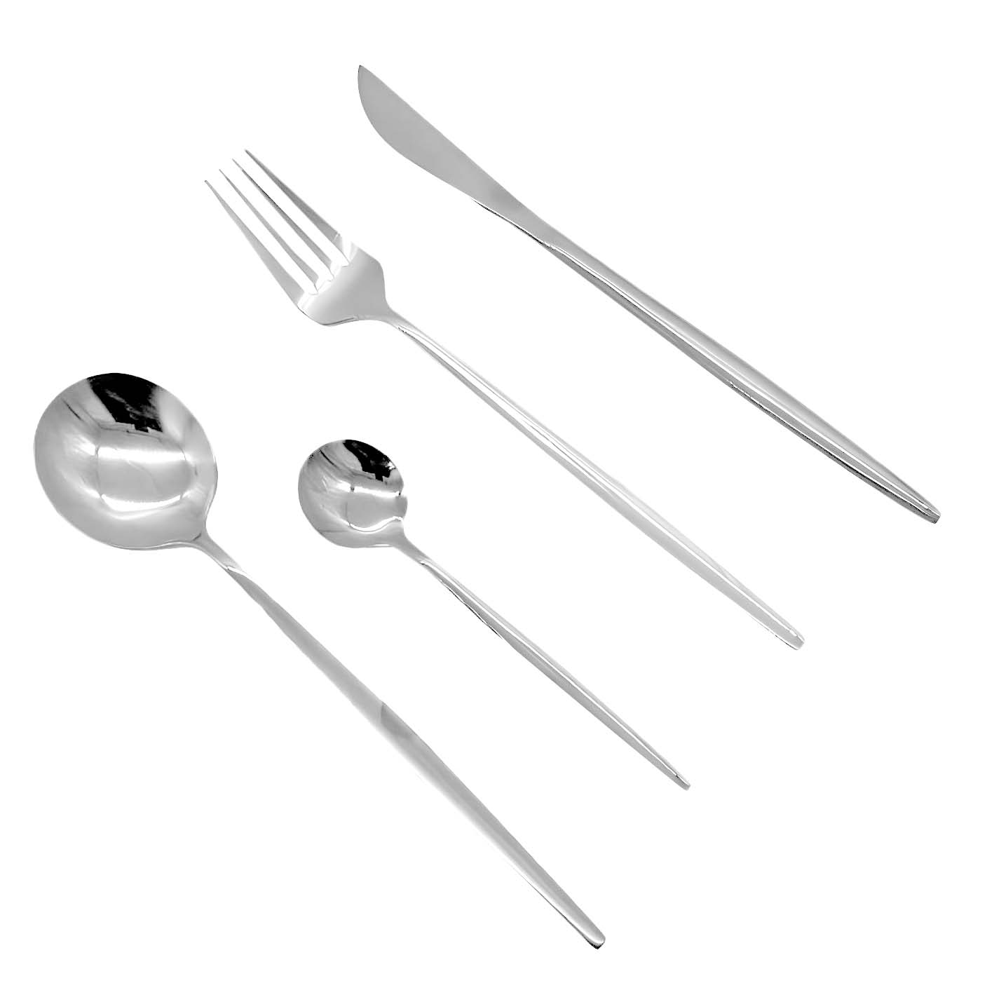 Купить набор столовых приборов Xiaomi Maison Maxx Modern Flatware Set Silver