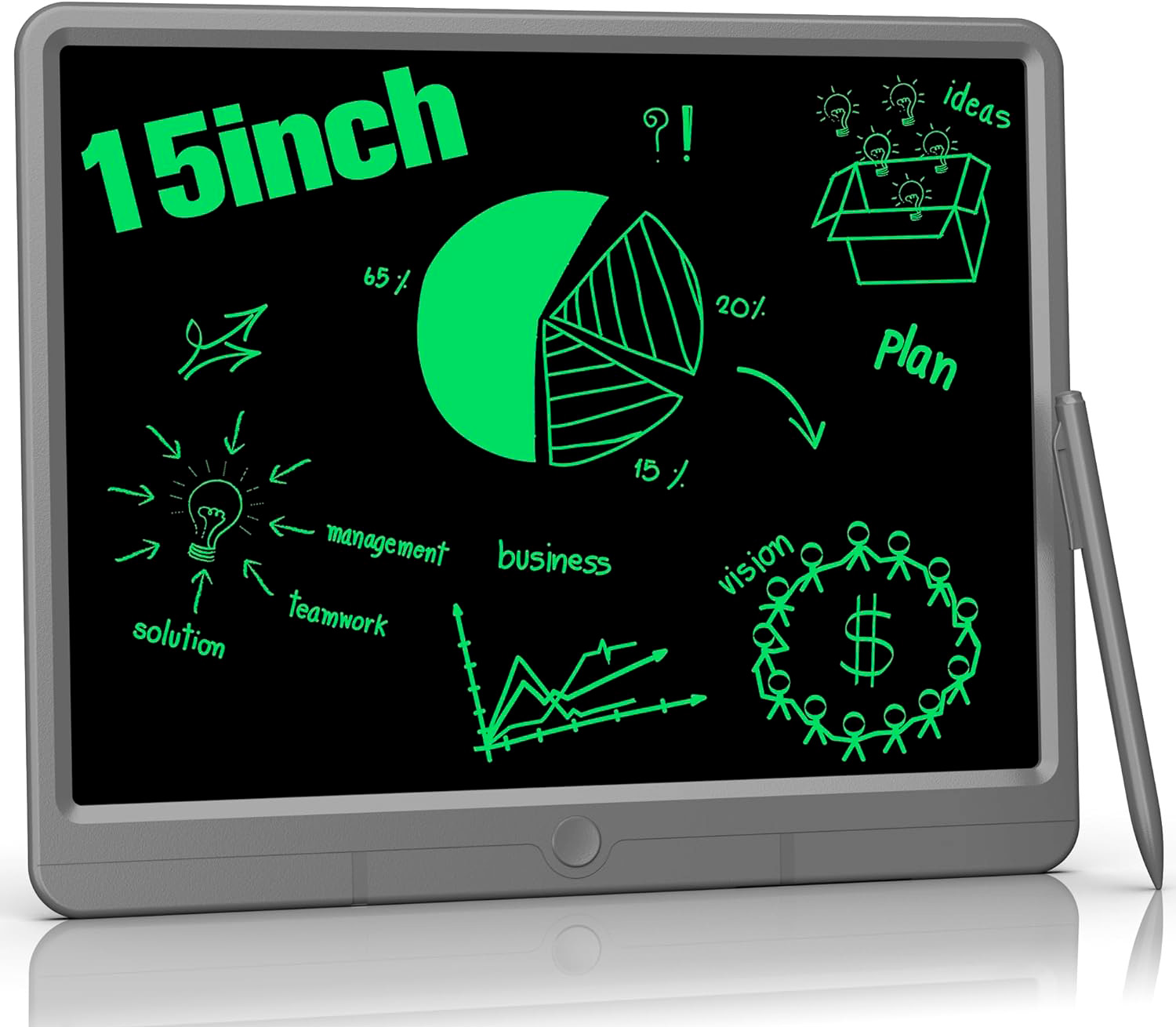 планшет для рисования xiaomi lcd writing tablet 21 hrx02021a grey Планшет для рисования Xiaomi LCD Writing Tablet 15