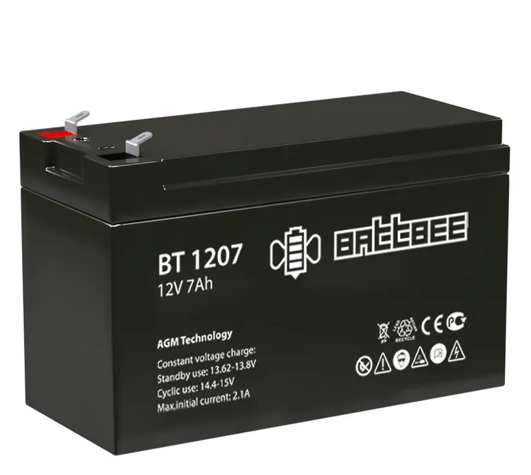 Аккумуляторная батарея для ИБП BattBee BT 1207 батарея delta 12v 7ah dt 1207