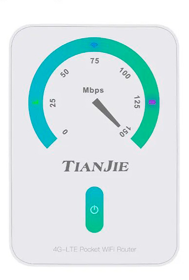 роутер tianjie 4g wireless router cpe906 3 Роутер Tianjie 4G LTE Pocket Wi-Fi Router (MF906-3)