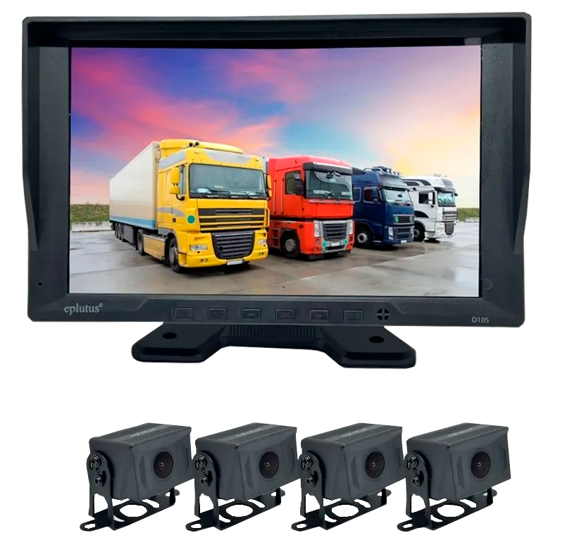 Автомобильный видеорегистратор-монитор для грузовиков  Eplutus D105 автомобильный видеорегистратор harper dvhr 410