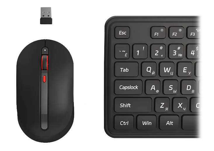 Купить Xiaomi MIIIW Wireless Quiet Keyboard and Mouse Combo Gen 3 (MW24PB03) Black