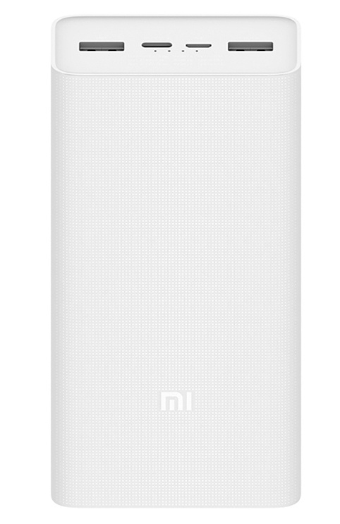 Внешний аккумулятор Xiaomi Mi Power Bank 3 30000 mAh White (PB3018ZM) внешний аккумулятор xiaomi mi power bank 3 30000 mah white pb3018zm