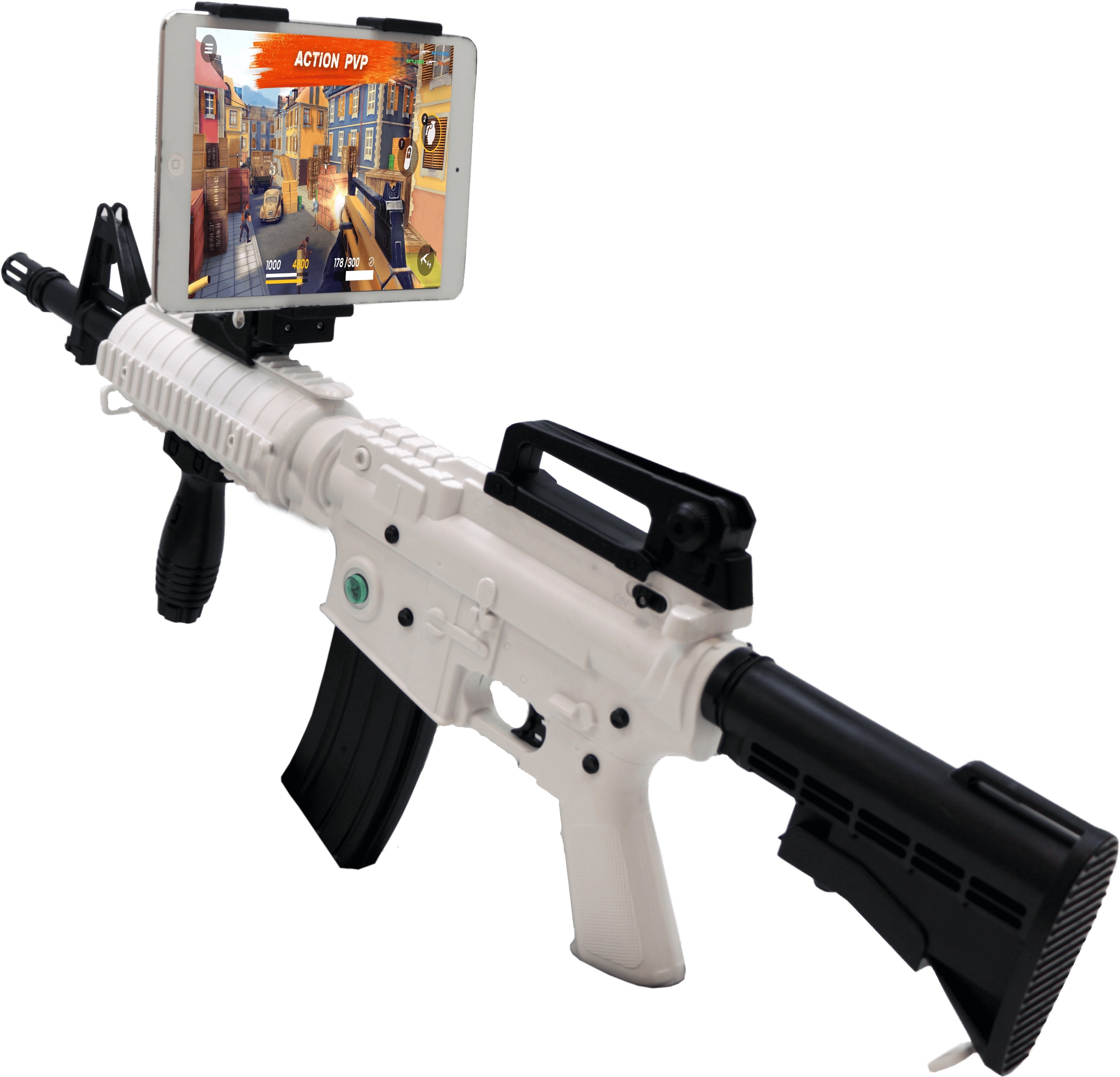 Автомат дополненной реальности Intelligent ar gun AR47-1 White CARCAM