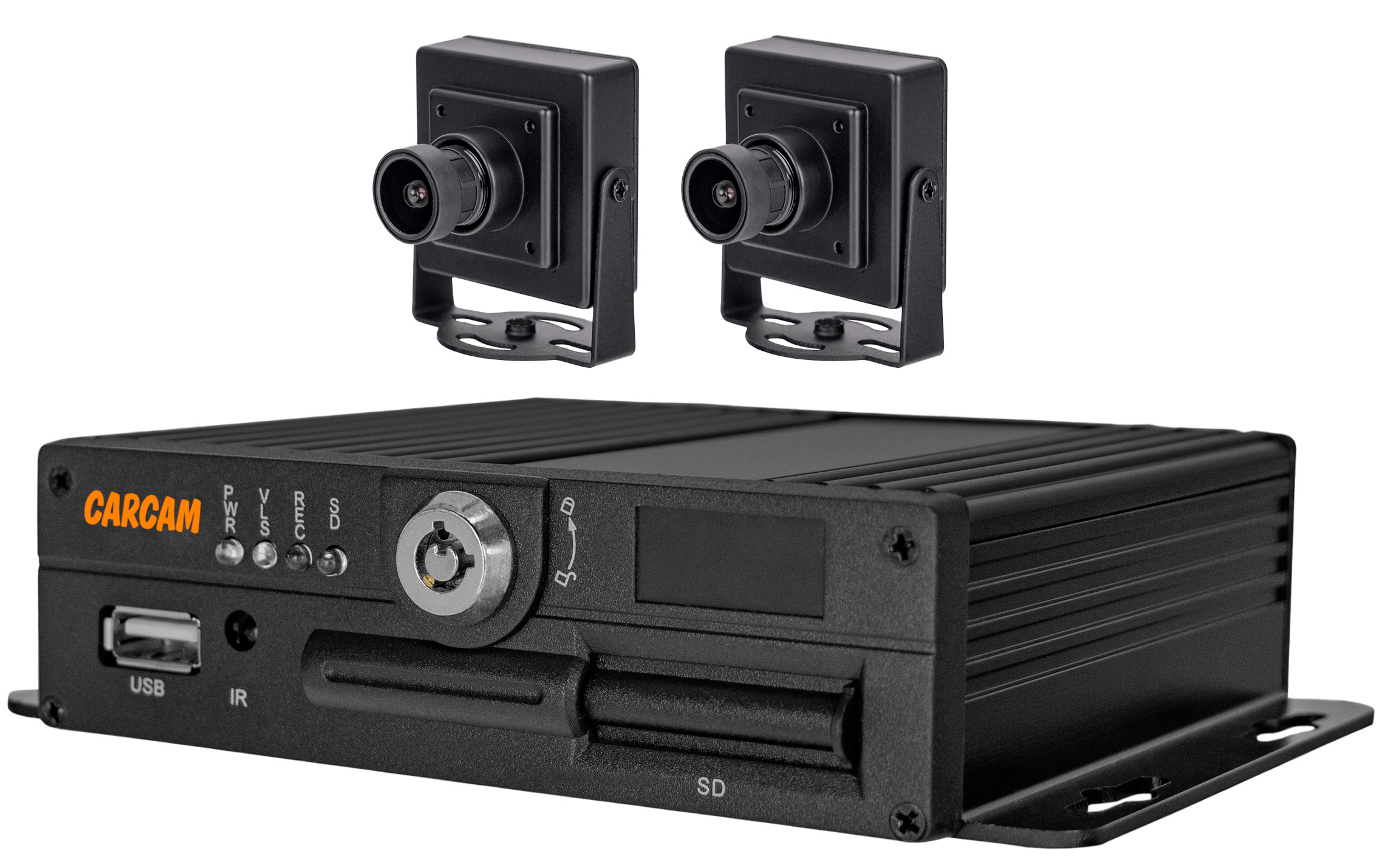 Комплект мониторинга транспорта CARCAM MVR KIT 4411/166X2 комплект видеонаблюдения carcam 4ch xvr kit 3004 2145x2
