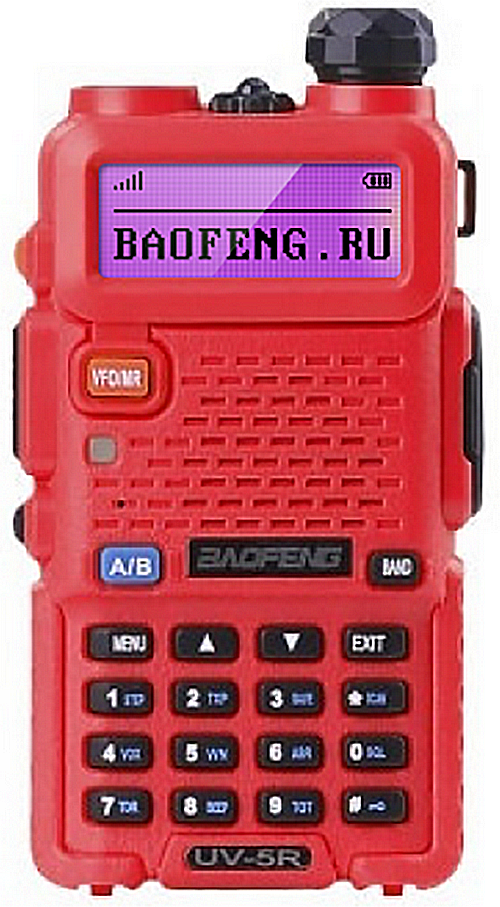 Рация Baofeng UV-5R Red двухдиапазонная рация baofeng uv 10r 10w