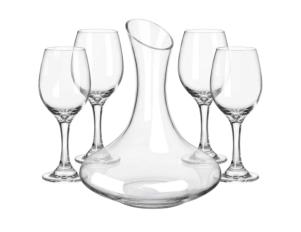 Купить SUNTEK SeeFully Wine Decanter (ST2232) with 4 Glasses Set (STJJZH6L5)