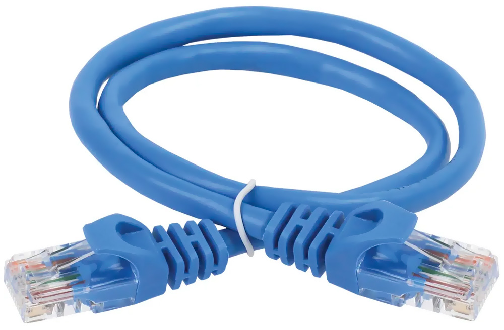 Купить Кабель патч-корд U/UTP 5e кат. 1м синий