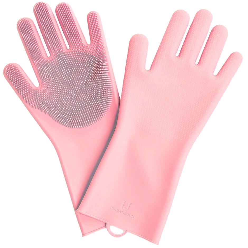 фото Силиконовые перчатки для уборки xiaomi silicone cleaning glove pink (hh674)