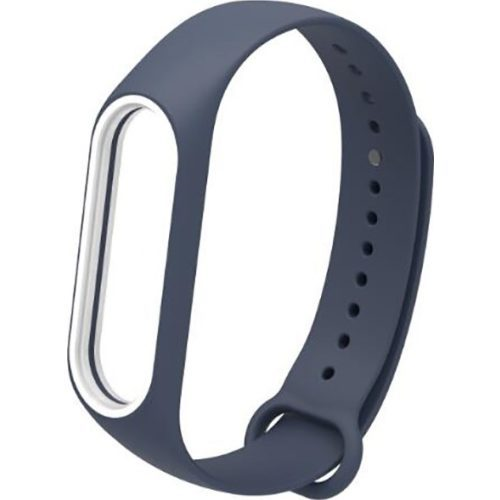 

Ремешок для Mi Band 3/4 Silicon Loop синий