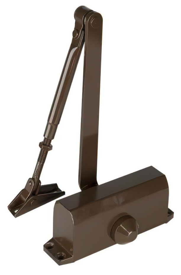 Доводчик ALDC-65S для дверей до 65кг - коричневый доводчик дверной isp 430 максимальная нагрузка 110 кг коричневый