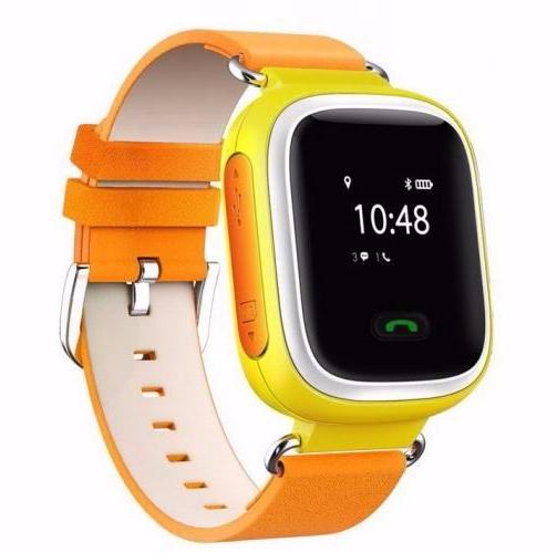 Детские умные часы с GPS Smart Baby Watch CARCAM Q60 оранжевые CARCAM