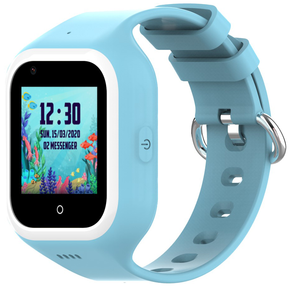 Детские 4G LTE смарт-часы с камерой и GPS-трекером WONLEX KT21 BLUE Wonlex