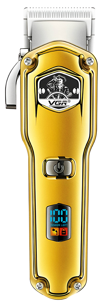 Машинка для стрижки волос VGR Voyager V-693 Professional Hair Clipper Gold hair clipper professional hair beard trimmer hair edger clipper close cutting trimmers cordless clipper for hair cutting
