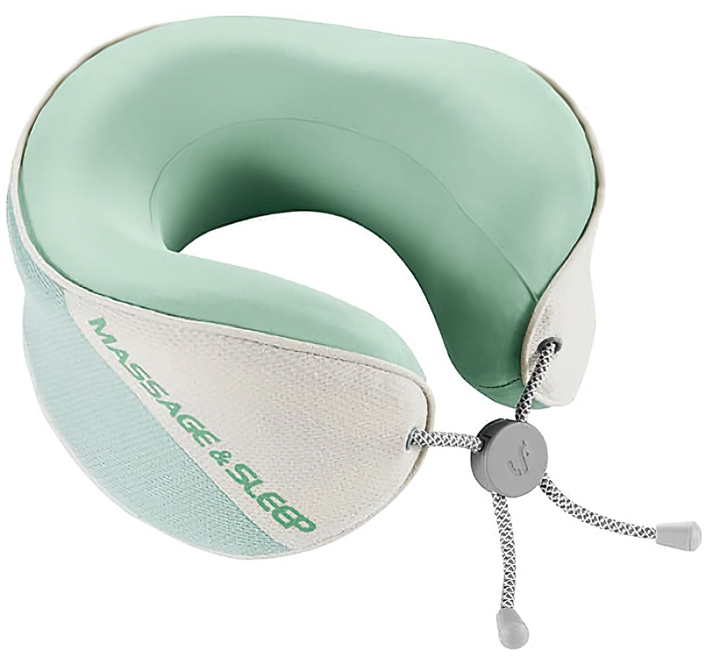 фото Массажная подушка для шеи xiaomi lefan massage and sleep neck pillow fashion upgrade green (lf-j003)