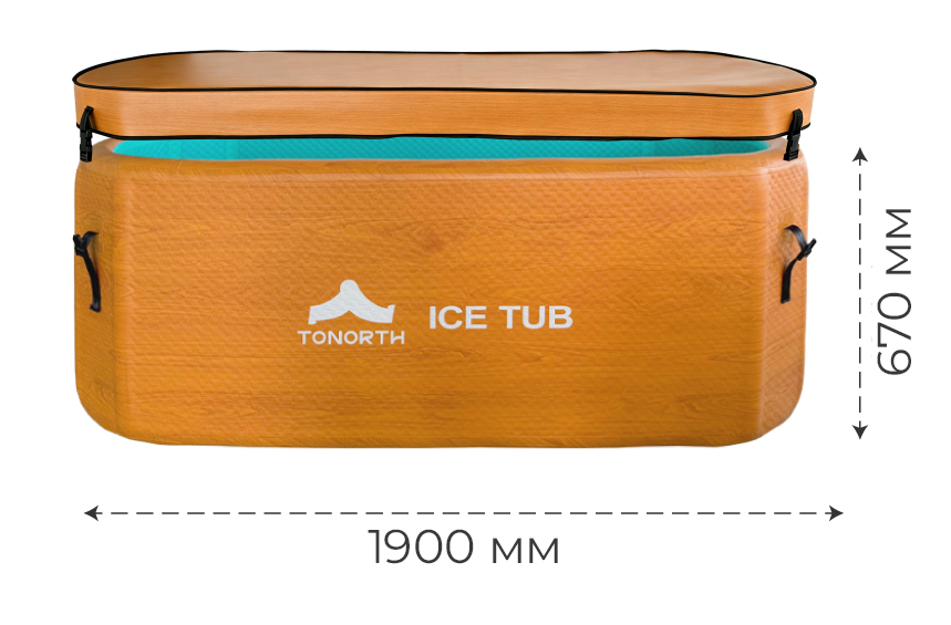 Купить Tonorth Inflatable Ice Tub 190x76x67cm 668L (TS-MCP04) Wood