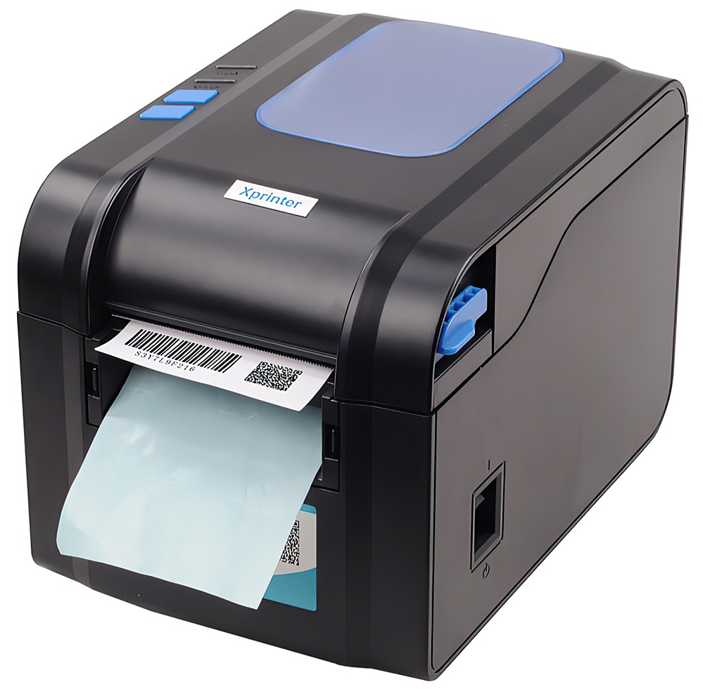 Портативный принтер этикеток Xprinter XP-370B (USB) Черный портативный принтер этикеток xprinter xp 365b usb lan