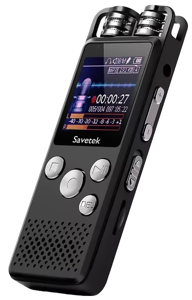 Профессиональный цифровой диктофон Savetek GS-R07 8GB цифровой диктофон benjie k9 64 гб