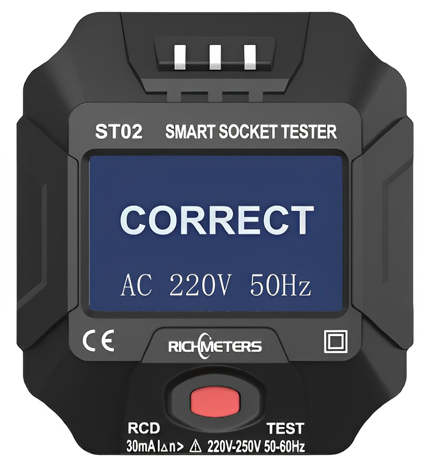 RichMeters ST02 Тестер розеток richmeters st01 тестер розеток