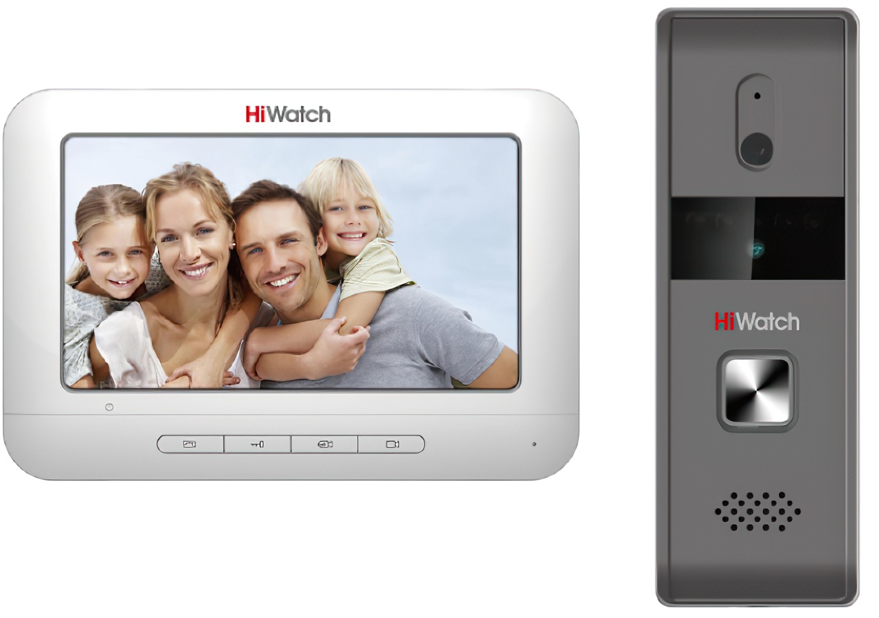 Комплект видеодомофона HiWatch DS-D100K КАРКАМ - фото 1