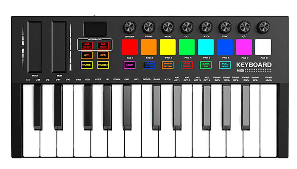 MIDI-клавиатура Xiaomi 25 Keys MIDI Keyboard MD02, Хобби и развлечения 
