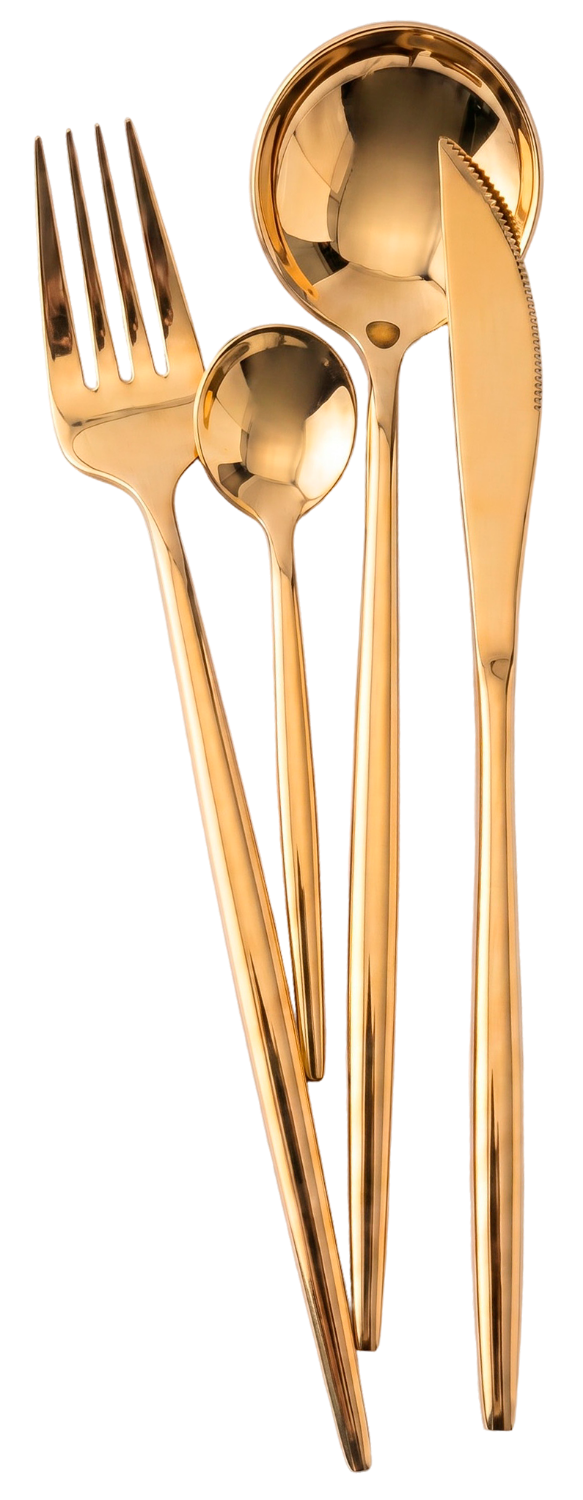 Купить набор столовых приборов Xiaomi Maison Maxx Modern Flatware Set Gold