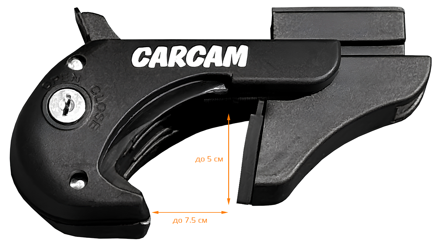 Купить Багажник на рейлинги CARCAM ROOF RAIL 1350 мм 1 поперечина (CC8706) Silver