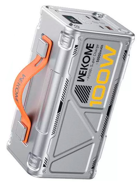 Внешний аккумулятор Wekome Mecha Series Outdoor Power Bank 50000 mAh 100W (WP08) Silvery