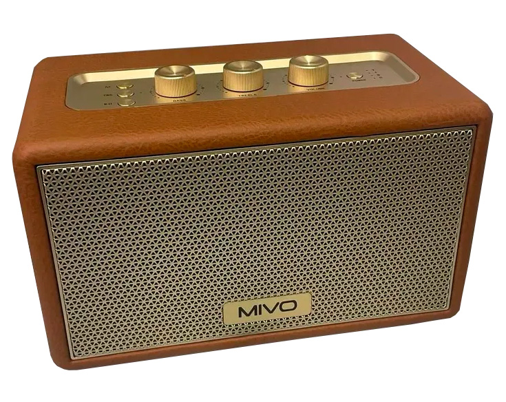 Портативная Bluetooth колонка Mivo M45 Brown, Портативная акустика 