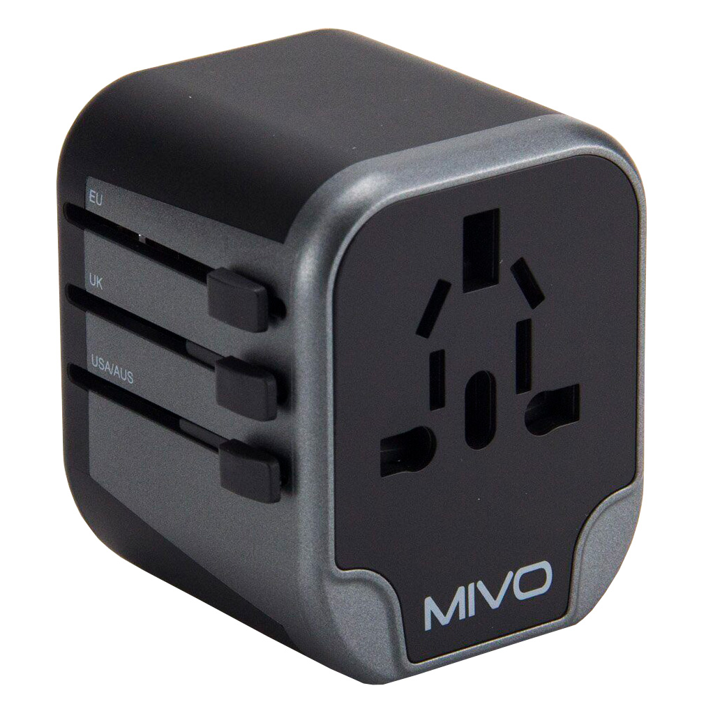 Дорожный адаптер с USB-портами Mivo MC-302