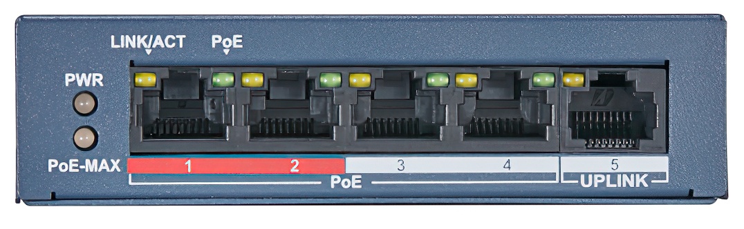 PoE-коммутатор HiWatch DS-S504GP