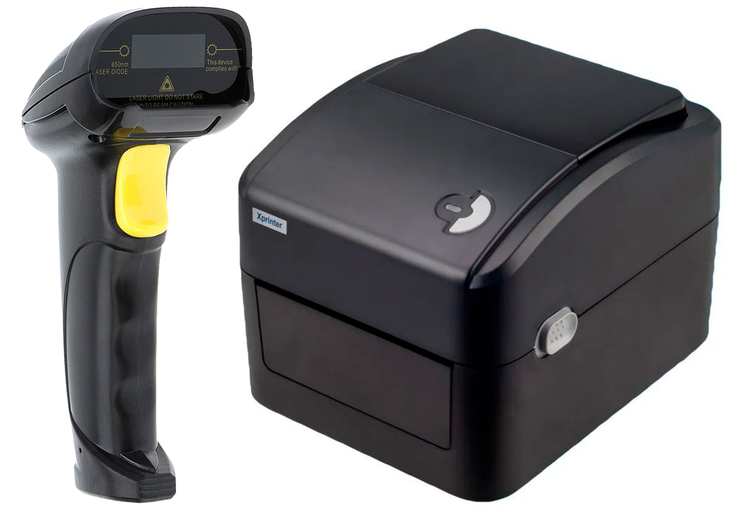 Купить Комплект Xprinter XP-420B (USB, Wi-Fi) Черный + SUNTEK 2D WIRED BARCODE SCANNER (ST8200D)