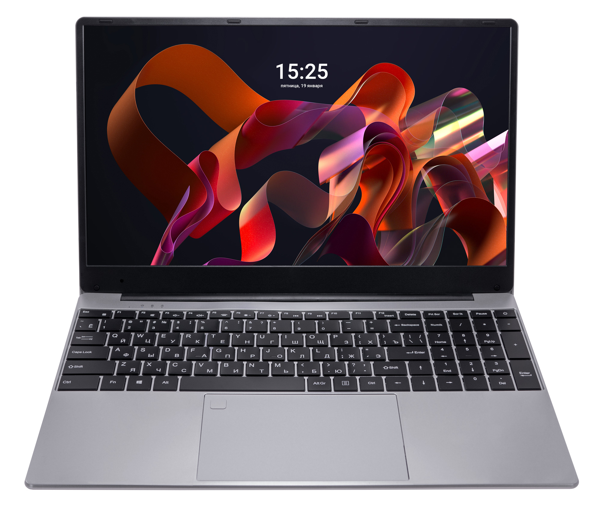 Ноутбук 15.6  Notebook Intel N5095 2.0 GHz, RAM 16GB, SSD 512GB, WiFi, Bluetooth, Silver , Black Keyboard Ru