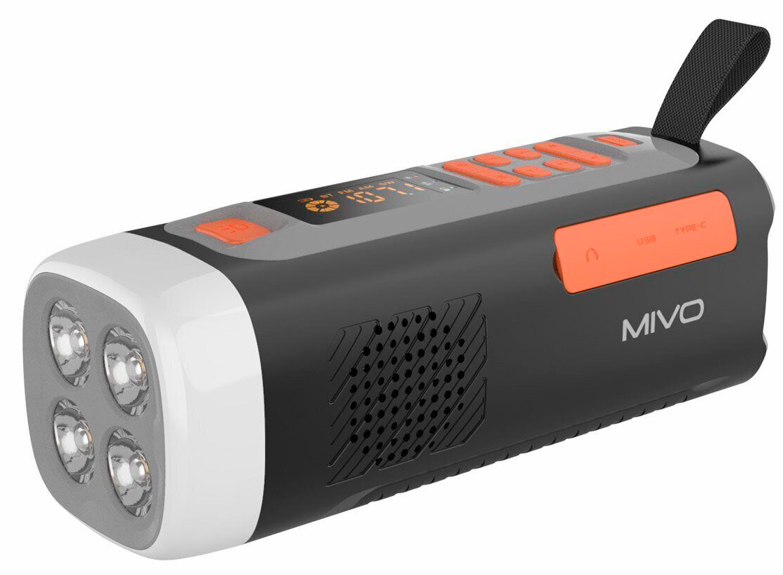 Многофункциональный походный FM радио приемник Mivo MR-002 синхронизатор радио falcon eyes rf 601dr приемник