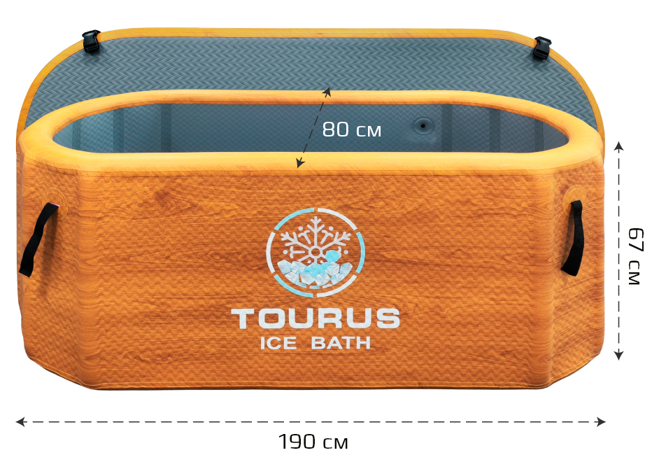 Купить Tourus Inflatable Ice Bath 190x80x67cm 735L Wood TS-CP08