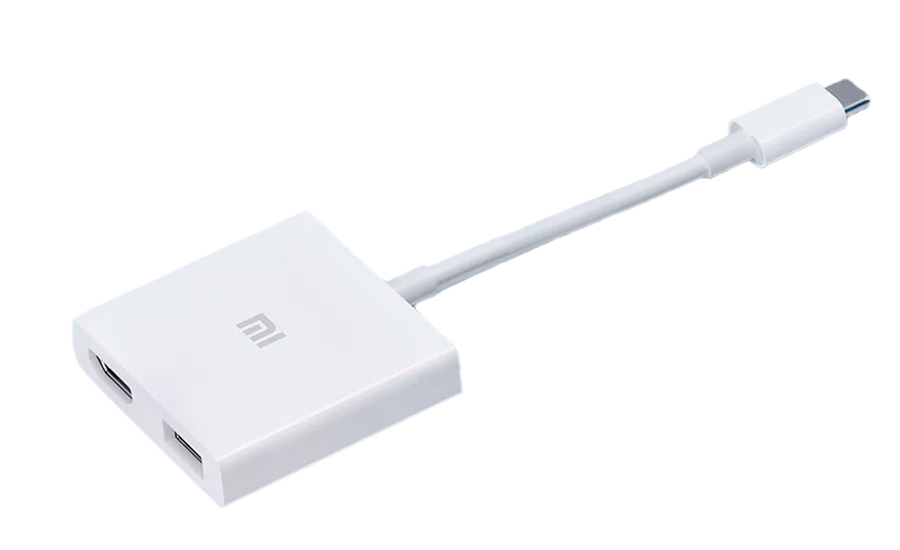 USB-разветвитель Xiaomi Mi USB-C to USB-A + HDMI Multifunction adapter (XMZJQCH2TM) разветвитель для компьютера palmexx 6в1 usb c hdmi 2xusb 3 0 usb c cr px hub 004